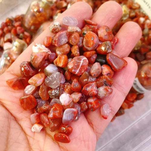 Red Carnelian Crystal Chips